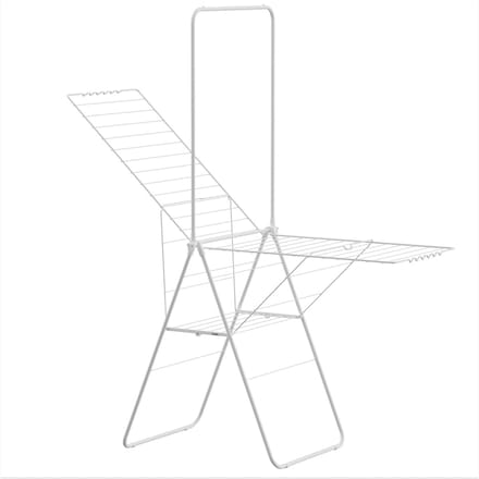 Wasrek - Droogrek Inklapbaar - 28 meter drooglengte - Wit – Bodo