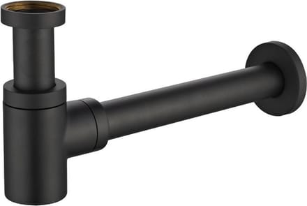Saqu Desire Wastafelsifon - Laag - 11/4 inch - Mat Zwart