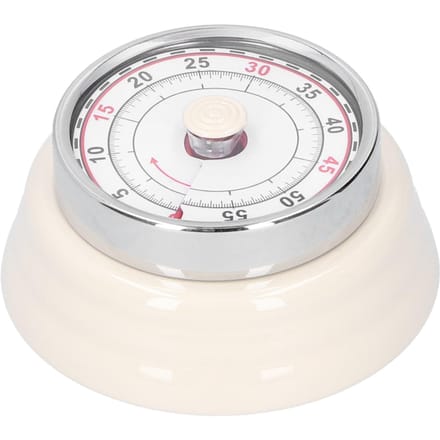 Minuteur de cuisine mécanique Horloge de cuisson et d'étude Rappel rond Étudiant Gestionnaire de temps blanc