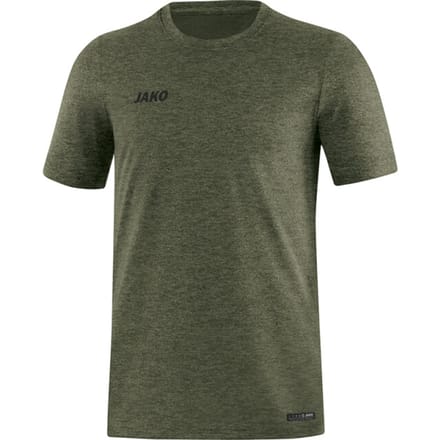 Jako Premium Basics T-Shirt Heren - Kaki Gemeleerd | Maat: M