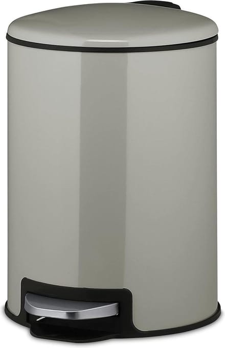 3 liter cosmetica-emmer met softclosemechanisme - lichtgrijs