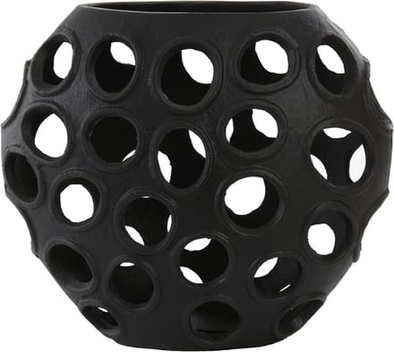 Light&living Vaas deco 32x17x27 cm MISOBE mat zwart