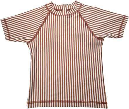 Slipstop UV Shirt – Cognac stripe - 12-18 mnd