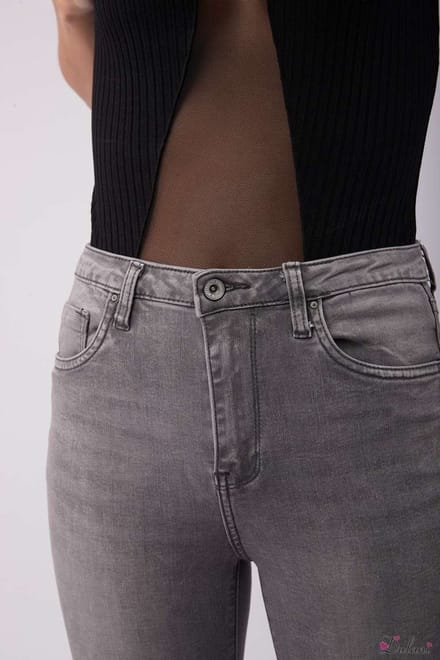 Broek Toxik3 hoge taille L185-j73 grijs