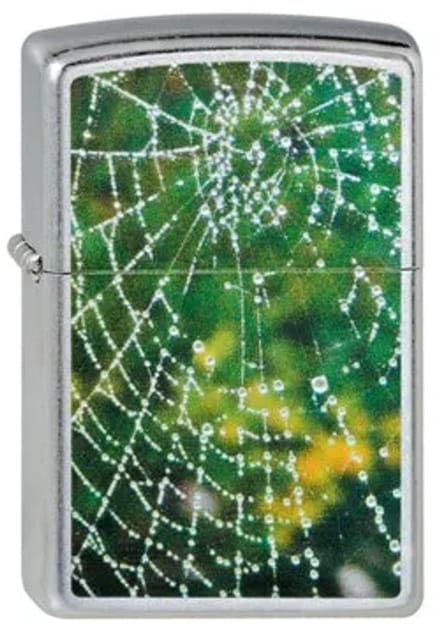 Zippo aansteker Spider Web Rain Drops