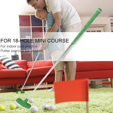 24 inch Mini Rubber Hoofd Golf Putters Kinderen Golf Putter Stalen Schacht (Geel)