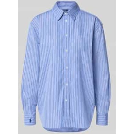Regular fit overhemdblouse met logostitching