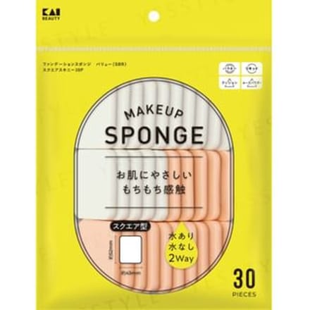 KAI - Makeup Sponge Square Skinny 30 pcs