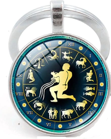 Waterman sterrenbeeld sleutelhanger -horoscoop-sterrenbeeld-astrologie-gift-geschenk