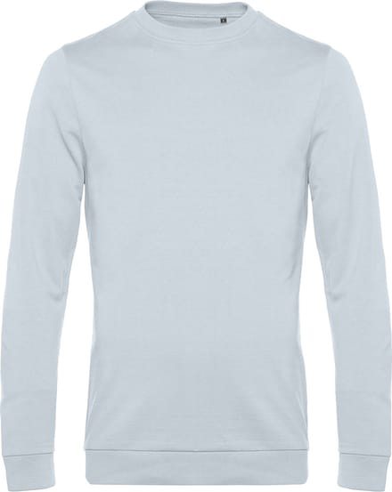 Sweater 'French Terry' B&C Collectie maat M Pure Sky Blue