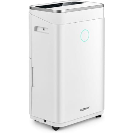 Coast Luchtontvochtiger 25L/Dag met Afvoerslang en LED Display – Wit – 34x24x57 cm