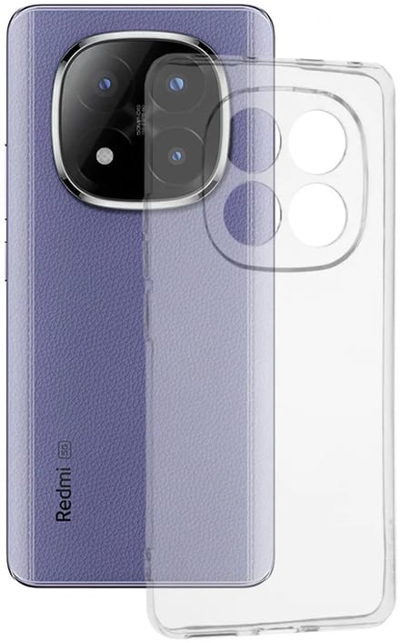 Hoesje geschikt voor Xiaomi Redmi Note 14 Pro Plus - Techsuit Clear Silicone Back Cover - Transparant