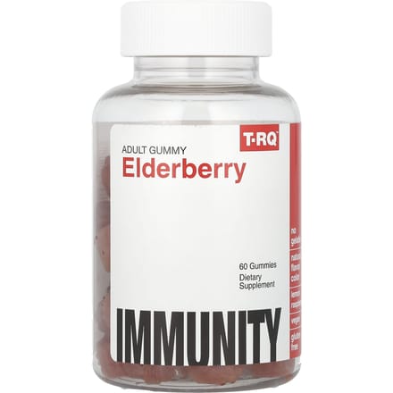T-RQ, sureau, immunité, saveur citron framboise, 60 gommes