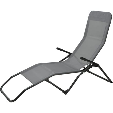 Siesta lounger donker grijs