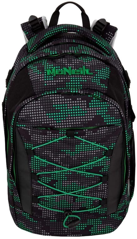 McNeill Schoolrugzak Luca School Backpack Grid Zwart