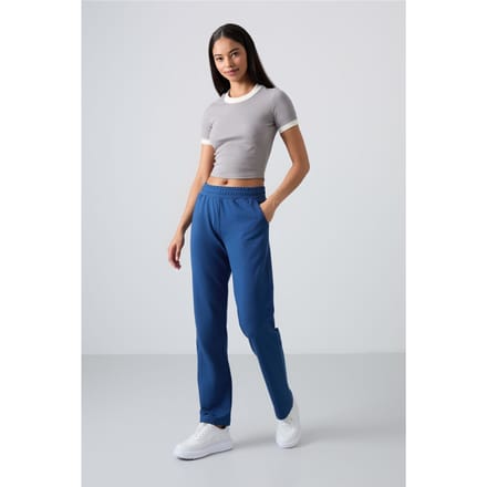 Dames Rechtlopende Fleece Joggingbroek