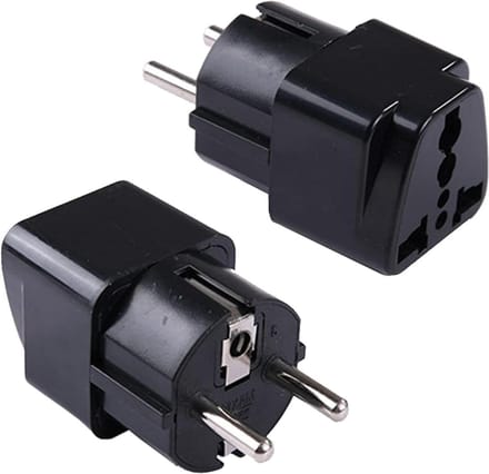 Universele Stekkeradapter - ABS Kunststof - EU naar Wereld - 250V 10A - Compact Reisformaat