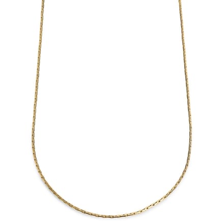 Essentials | 2 mm Goudkleurige Ketting met Rechthoekige Venetiaanse Schakels