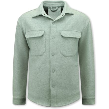 Jassen Heren - Heren Jack - Shackets voor Heren met Zakken - 501NW - Licht Groen
