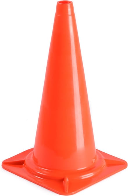 Rubbermagazijn - Verkeerskegels - Per 2 stuks - 50cm hoog - Oranje