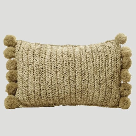 Sierkussen Sanur met binnenvulling 50 x 30 cm/Sierkussen Sanur met pompons