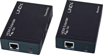 LINDY C6 HDMI 2.0 Extender - Video-/audio-/infrarooduitbreider - HDBaseT - maximaal 70 m