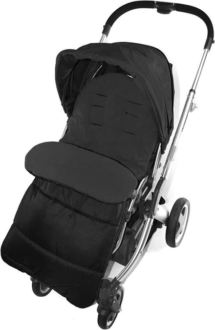 Warm Voetenzak voor Kinderwagen Universeel Zwart