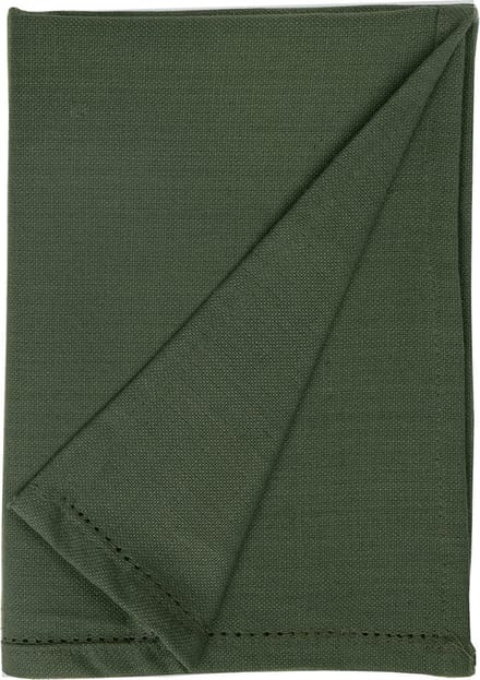Linen & More - Theedoek 'Indi' (50cm x 70cm, Set van 3, Army Green)