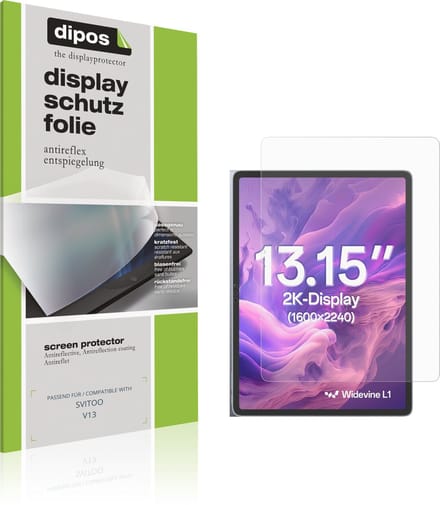 dipos – 2x Matte Beschermfolie geschikt voor SVITOO V13 | Krasbestendige & antireflecterende Screenprotector Ultra-Thin