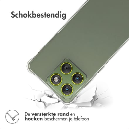 imoshion Hoesje - Geschikt voor Motorola Edge 70 - Shockproof Case - Transparant