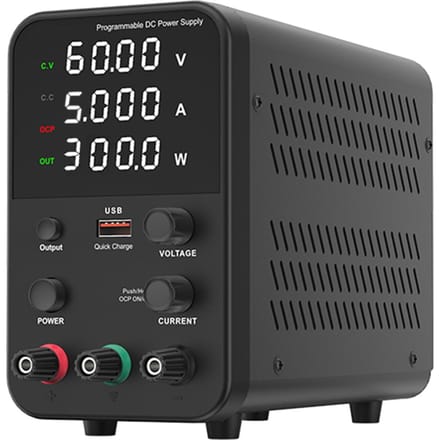 Alimentation cc de banc, Variable 120V 3A, affichage numérique, commutation réglable, alimentation régulée UK Plug 60V 5A noir