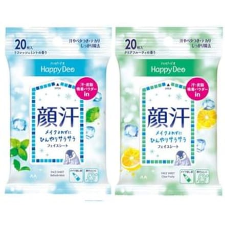 Mandom - Happy Deo Face Sheet Refresh Mint - 20 pcs