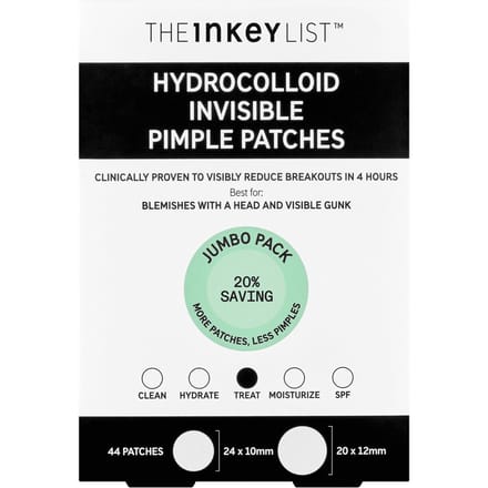 The INKEY List Hydrocolloid Invisible Pimple Patches Supersize 44 units