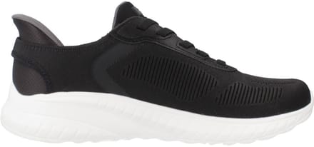 Skechers Bob Squad Chaos - Solid Step Heren Sneakers Zwart