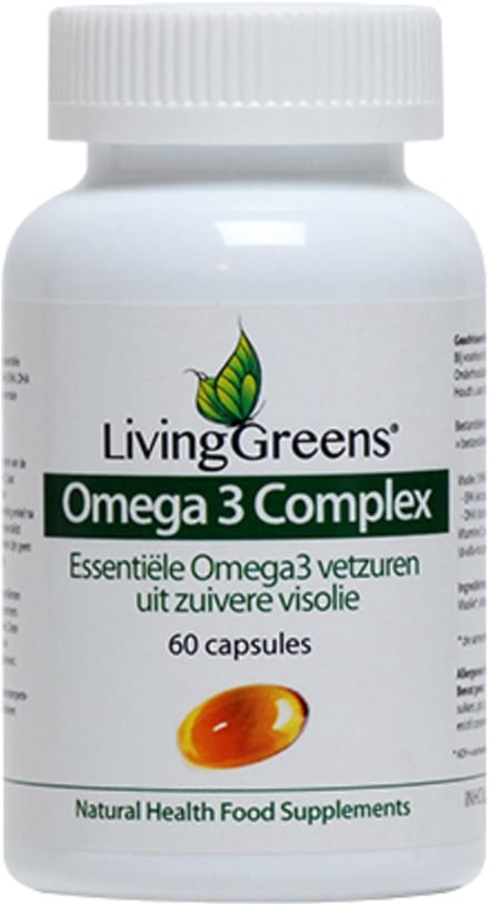 Livinggreens Omega 3 visolie complex 60 Capsules