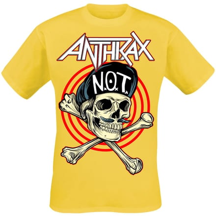 Anthrax T-shirt - Not Man - S tot XXL - voor Mannen - geel
