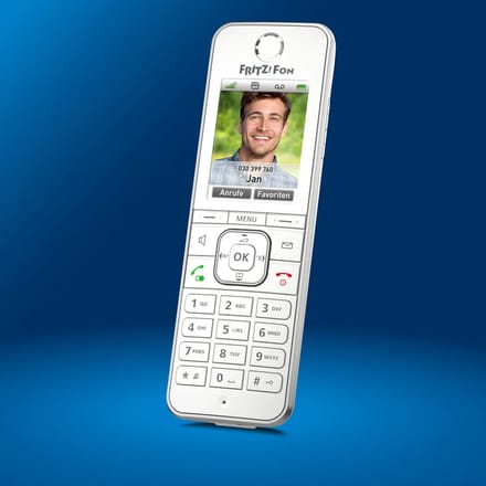 FRITZ! DECT draadloze handset - met laadstation - wit - C6