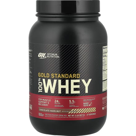 Optimum Nutrition, Gold Standard 100% Whey, Chocolat Noisette, 2 lbs (907 g)