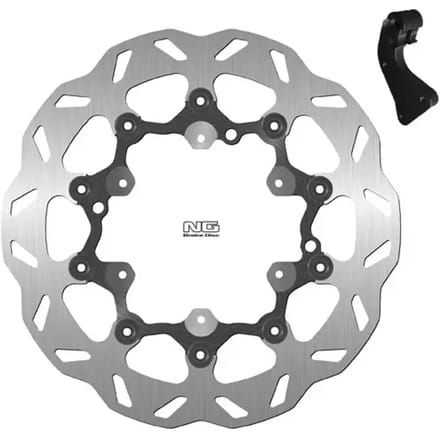 Vlotterende motorremschijfset en steuntje NG Brake Disc Wave 1640XK11