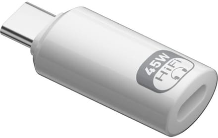 8-Pin naar USB-C Adapter - 45W PD Snelladen, Data, Audio en Bellen - geschikt voor Lightning - wit