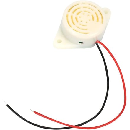 5 stuks DC 3 24V 95dB Actieve Buzzer Alarm Continue Piep met Draad SFM 27 white