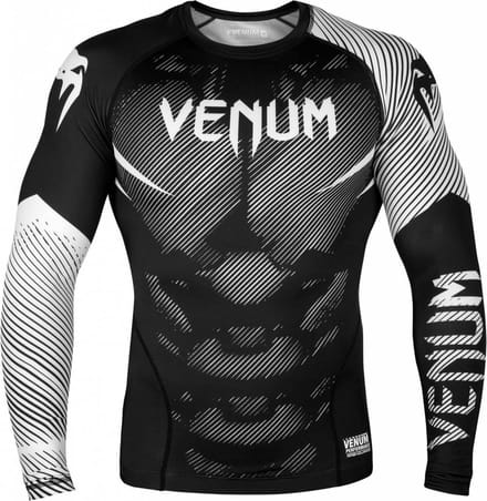 Venum Rashguard NOGI 2.0 L/S Zwart Wit Venum Shop NL - S