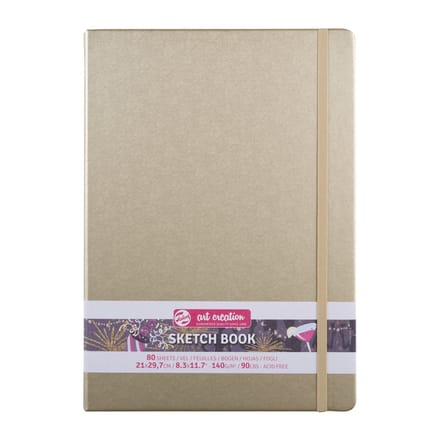 Schetsboek talens art creation 210x300mm witgoud | 5 stuks