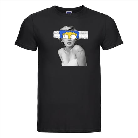 T-shirt Marilyn | Zwart | Maat L