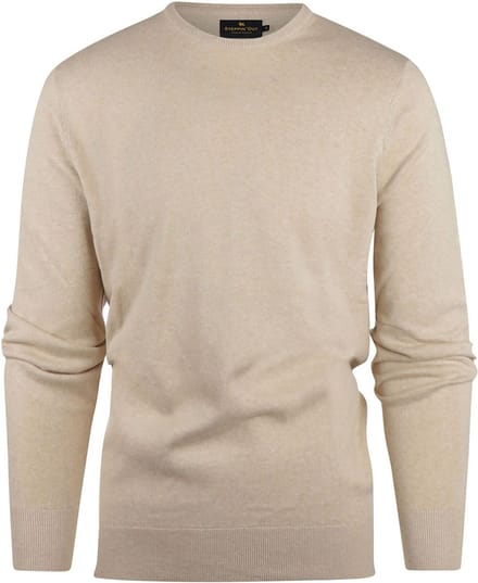 Steppin' Out Trui Cotton Cashmere Sand - Maat XXL - Heren - Pullovers