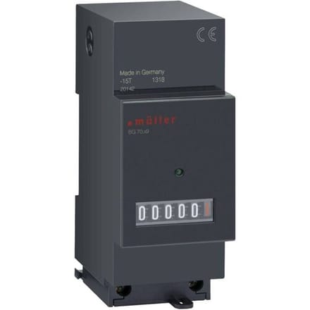 Müller BG 70.29 12-48V DC Bedrijfsurenteller Roltelwerk