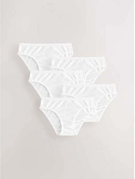 Next - Meisjes - Set van 5 bikinislips - Wit