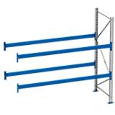 Palletstelling PR 600, aanbouwsectie, H 2500 mm, max. 800 kg, 2 dwarssteunen