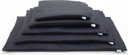 Comfort benchkussen nylon zwart 125x75