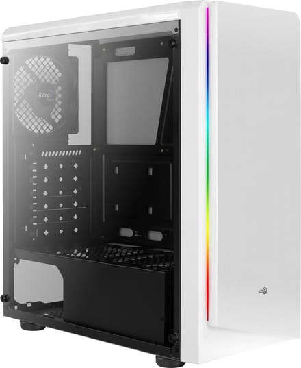 AeroCool Geh Midi Rift Wit MicroATX/ATX/MiniITX - Case - Tower - Wit